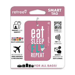 Eat. Sleep. Fly. Repeat. - retreev SMART Tag