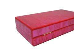 Electric Pink Acrylic Box Clutch