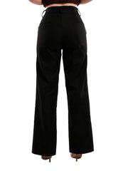 Flared Hem High Waist Pants