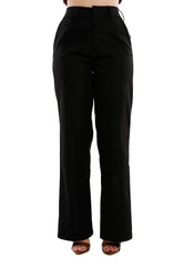 Flared Hem High Waist Pants