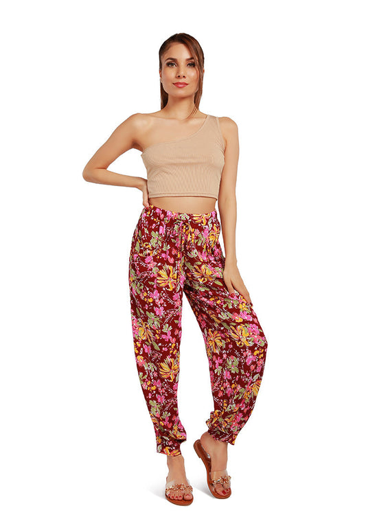 Floral Printed Harem Pants