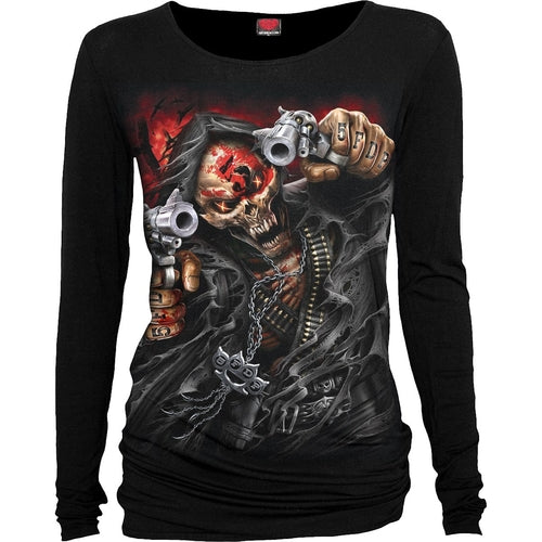 5FDP - ASSASSIN - Licensed Band Baggy Top Black