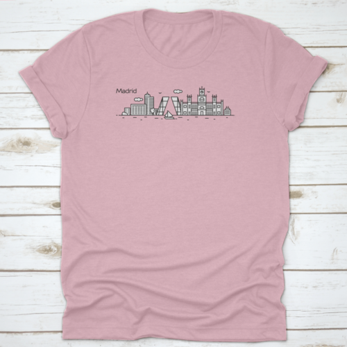 Madrid City Spain Beautiful View Of Skyline Building Shirt