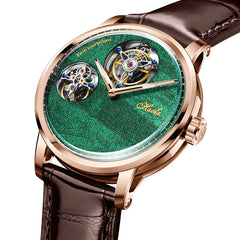 Haofa Luxury Double Tourbillon Mechanical Watch For Men Sapphire