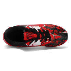 Cheap Red Soccer Shoes Boys Girls TF/FG Sport Football Shoes Children