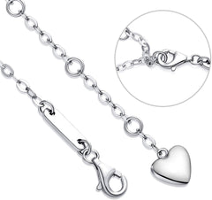 White  Elements Infinite Pendant Chain Bracelet in 14K White Gold