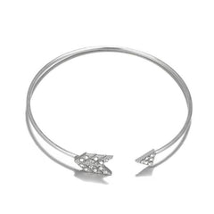 5 Piece Pav'e Loveknot Bracelet Silver Set