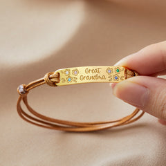 Birthstone Bracelet for Mom, Kids Birthstones Bracelet, Mom Bracelet