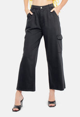 High Waist Cargo Pocket Pants