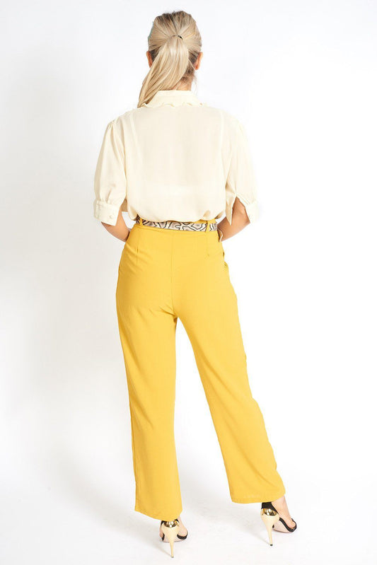 Essential High Waisted Suit Pants