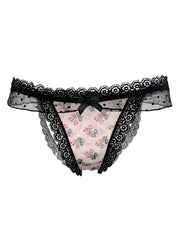 fairycore conquette rose panty