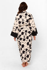 Floral Pattern Long Kimono