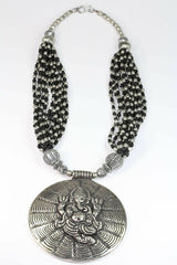 Ganesha in Cosmos Statement Necklace