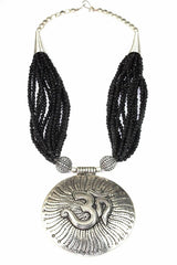 Om in Cosmos Statement Necklace