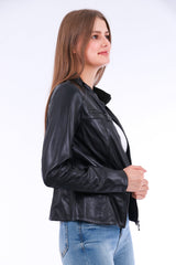 Venici Leather Biker Jacket