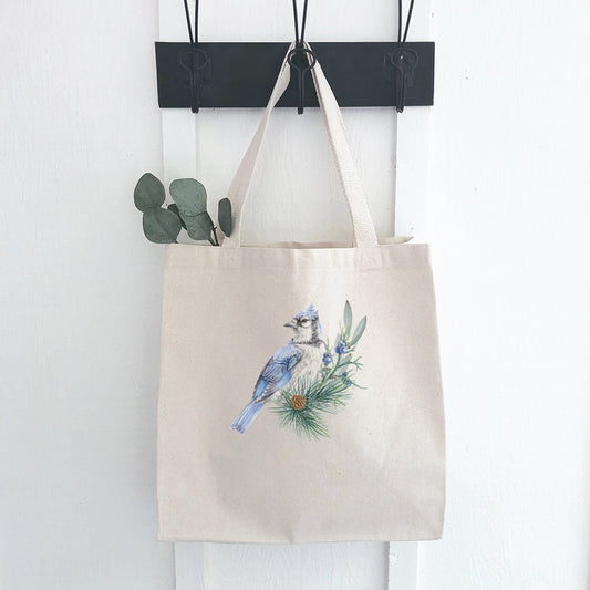 Blue Jay (Fall Birds) - Canvas Tote Bag