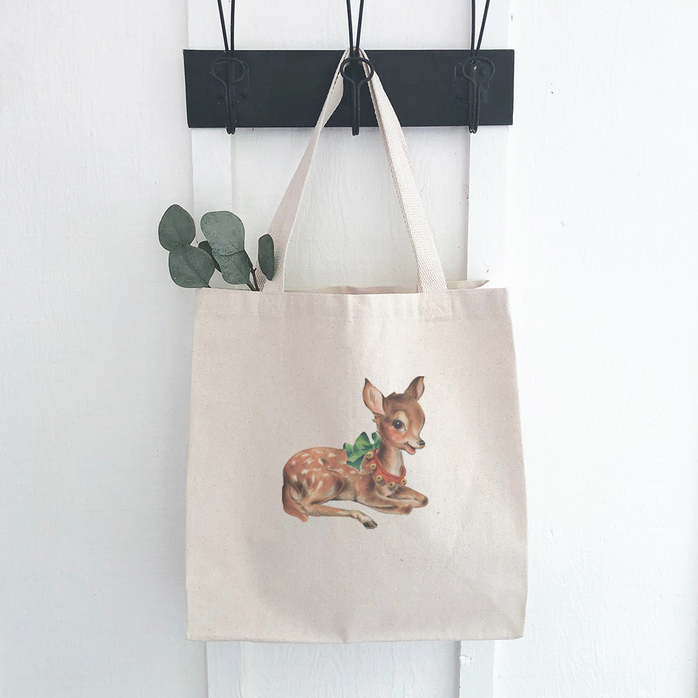 Vintage Reindeer - Canvas Tote Bag