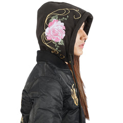 Ibiza Hooded Black Jacket