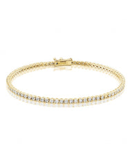 8.00 CTTW Certified Gemstone Tennis Bracelet in 18K Gold Plating - 15