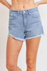 JUST USA HEM SLIT DETAILED SHORT