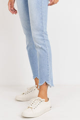 JUST USA MID-RISE STRAIGHT LEG JEAN