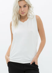 Women's Rib Contrast Muscle Tank Top