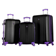 HF-1921-BK-PU 21 in. Apache II Carry-On Spinner, Black & Purple