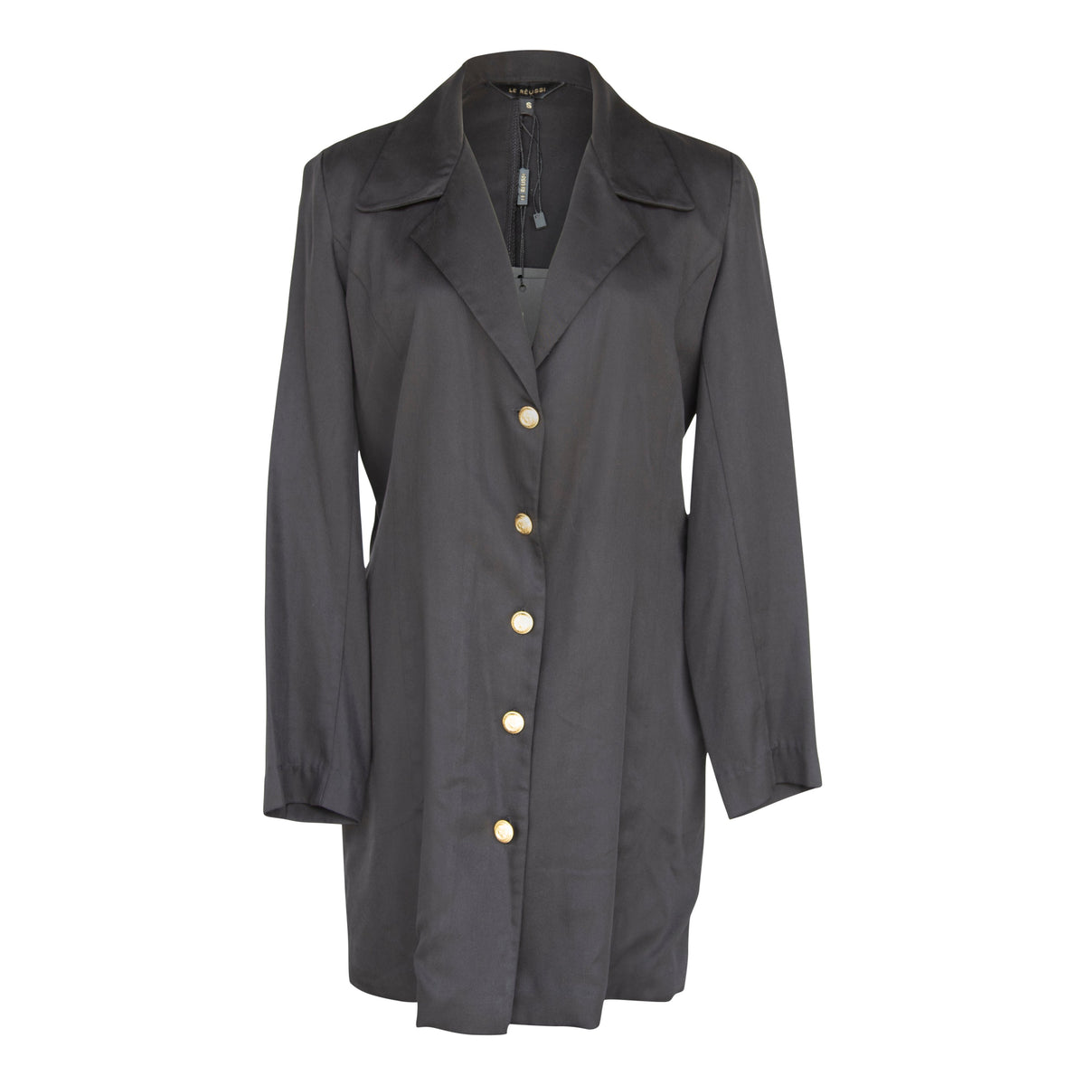 The Grace Long Blazer Dress in Black