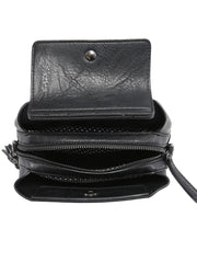 small crossbody bag triple multipockets MT2658 BK