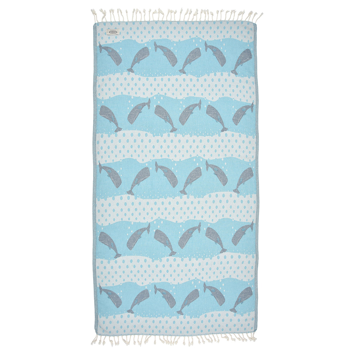 Exclusive Baby Whales Peshtemal Pure Cotton Throw Blanket