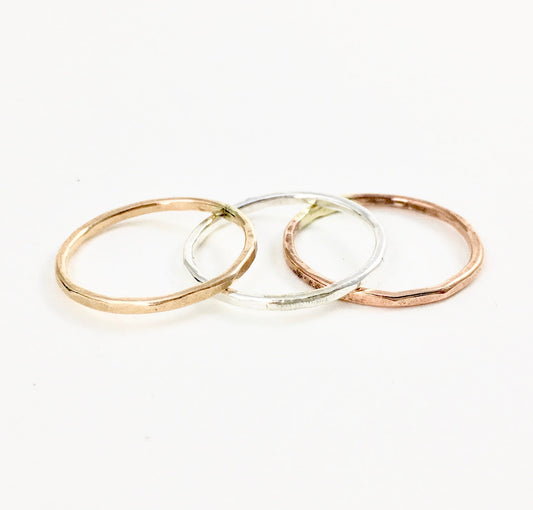 Rustic Stacking Rings