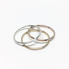 Rustic Stacking Rings