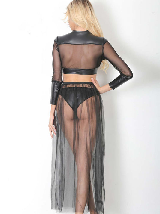 Miya Sheer Mesh Tulle Exotic Costume