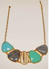 Multi Gemstone Statement Necklace