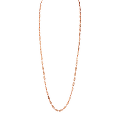 Textured link long chain Necklace