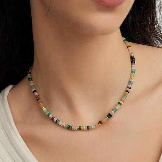 Colorful and Playful Dopamine Beaded Necklace