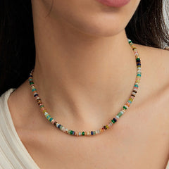 Colorful and Playful Dopamine Beaded Necklace