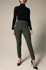 Olive Skinny Pants Women's Trousers