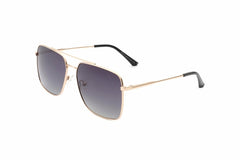 ZURI | Men Classic Square Retro Metal Tinted Sunglasses