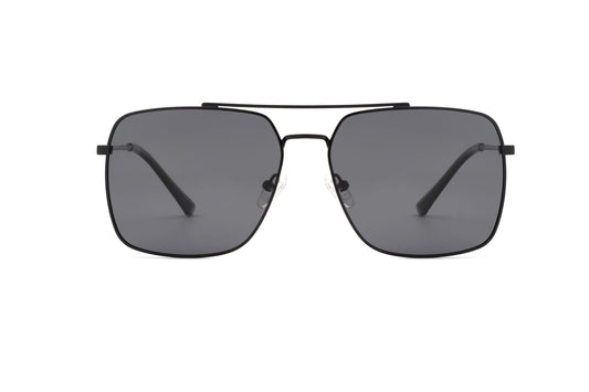 ZURI | Men Classic Square Retro Metal Tinted Sunglasses