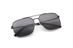 ZURI | Men Classic Square Retro Metal Tinted Sunglasses