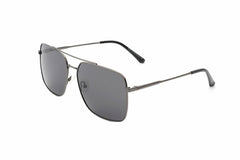 ZURI | Men Classic Square Retro Metal Tinted Sunglasses