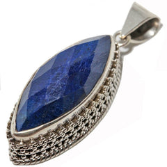 Lapis Lazuli Marquise Cut Pendant