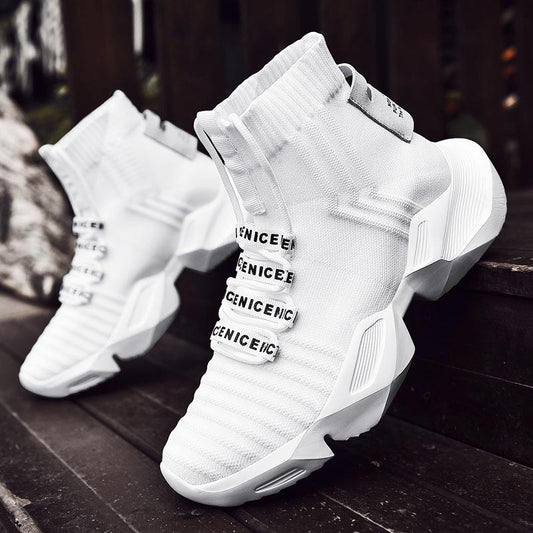 Sport Shoes Men Running Socks Sneakers | Run High Sock Sneakers Men -