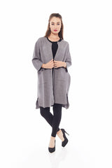 A STYLE UP CARDIGAN IN HAZE GREY