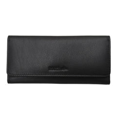 Ladies Leather Slim Clutch Wallet