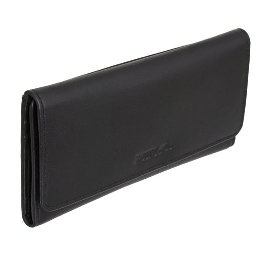 Ladies Leather Slim Clutch Wallet