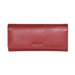 Ladies Leather Slim Clutch Wallet