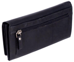 Ladies Leather Expander Clutch Wallet