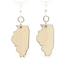 Illinois State Earrings - S013